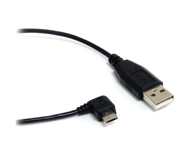 30cm 1FT, Short 90 Degree Micro USB Cable Fast Charging & Data Sync Cable - Image 1 of 4