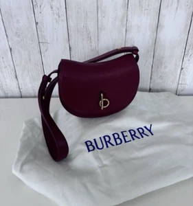 Burberry Rocking Horse Mini Bag Burgundy Calf Leather - Picture 1 of 16