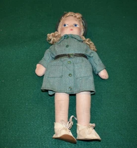 GIRL SCOUT 1946 13" ALL CLOTH GEORGENE NOVELITIES DOLL  - Picture 1 of 6