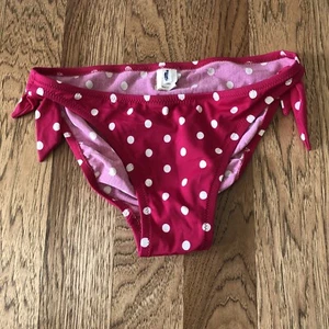 J Crew Bikini Bottom Pink and White Polka Dot Size S - Picture 1 of 8