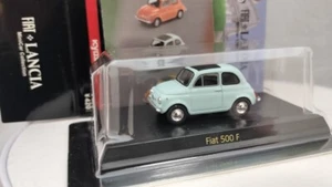 KYOSHO 1/64 Fiat 500F Light blue Diecast Model Car Free/Shipping From/Japan - Picture 1 of 10