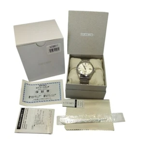 Seiko SZSB011 Automatic Men's Watch White Dial Full Set Boxed Japan Very Good - Picture 1 of 24
