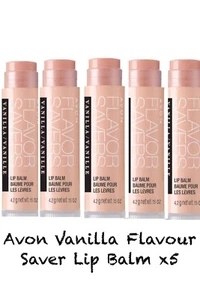 Avon Vanilla Flavour Saver Lip Balm X5 - Picture 1 of 1