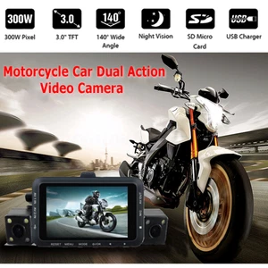 DV168 1080P Motorcycle Motorbike Dual Camera Action Video DashCam Recorder DVR - Picture 1 of 9