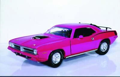 1:18 Ertl Plymouth 'Cuda '70 Hemi 426-CID moulin rouge or plum crazy MIB - Image 1 of 2