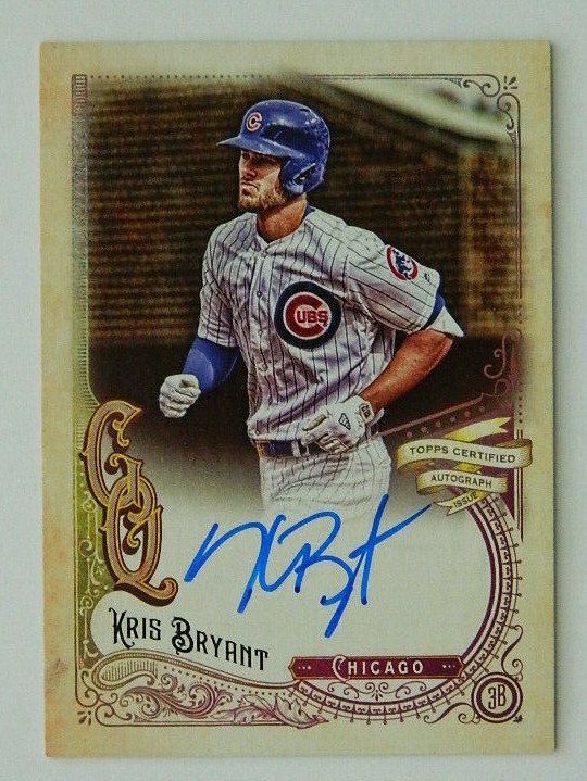 Kris Bryant Autographed Baseball Sports Trading Cards