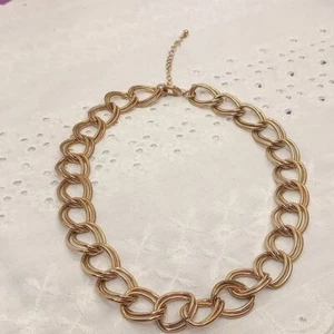 18" Goldtone Double Ring Chain Necklace - Picture 1 of 3