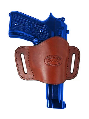 New Barsony Burgundy Leather Quick Slide Holster Norinco Kimber Full Size 9mm 40 - Image 1 of 4