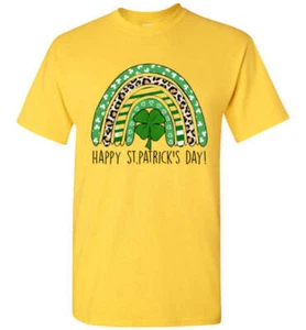 St Patrick's Day Irish Rainbow grafisches T-Shirt Top T-Shirt - Bild 1 von 24