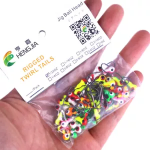 50 Stück 2cm/0,9g Jig Fischköder Jigkopf Bleiköpfe Angeln Köder Lure Haken Jigs - Bild 1 von 8