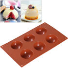  6-Cavity Half Circle Mold De Para Gelatinas Chocolate Molds for Baking Cake