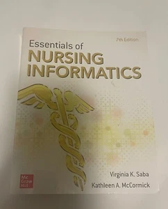 Essentials of Nursing Informatics, 7th Edition by Saba, Virginia, McCormick, Ka - Picture 1 of 2