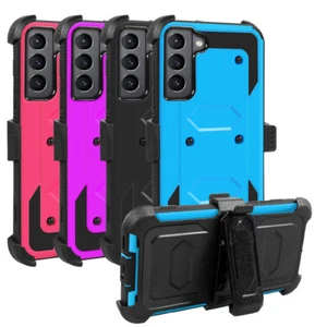 For Samsung Galaxy S22/S22 Plus/S22 Ultra Case With Belt Clip Hard Cover Case - Picture 1 of 25