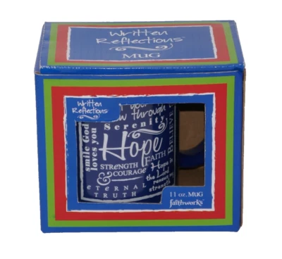 Christian Brands Written Reflections Blue Hope 11 oz Ceramic Coffee Mug NRFB - Imagem 1 de 4