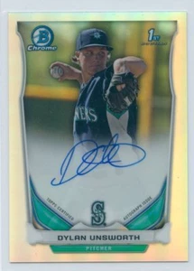 2014 BOWMAN CROMO ROOKIE RIFRATTORE AUTOGRAFO AUTO DYLAN UNSWORTH 153/500 *52711 - Foto 1 di 1