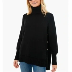 Tuckernuck Womens Sophia Knit Turtle Neck Sweater Black Size XS NEW - Picture 1 of 12