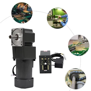 110V 200W Adjustable Speed AC Gear Reduction Motor Reversible Motor w/Controller - Picture 1 of 17