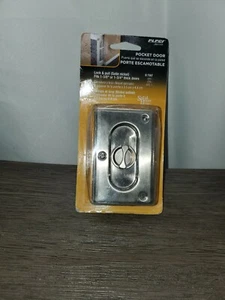 Cerradura y tirador de privacidad para puerta de bolsillo Prime Line de latón macizo de 3-3/4" de alto N 7361 - Imagen 1 de 2
