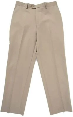 Michael Kors Boys Husky Wool-Blend Flat Front Pant Tan - Image 1 of 2