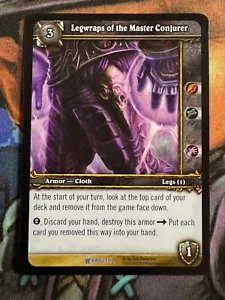 World of Warcraft TCG Promo Badge 3/4 Legwraps of the Master Conjurer - Picture 1 of 2
