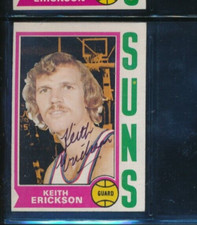 1974 Topps #53 Keith Erickson Phoenix Suns Signed Autograph (EO10) SWSW6