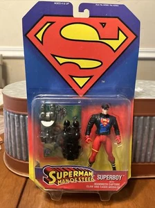 SUPERBOY Superman Man of Steel Action Figure Set DC Comics Kenner 1995 / NEW - Picture 1 of 11