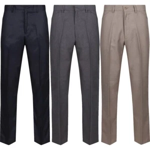 Nuevo Pantalón Farah Para Hombre Formal Oficina Informal Inteligente Negocios Trabajo Talla Grande - Imagen 1 de 1