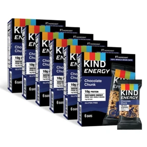 KIND Energy Bars, Chocolate Chunk, Healthy Snacks, Gluten Free, 10G Protein, 30 - Picture 1 of 12