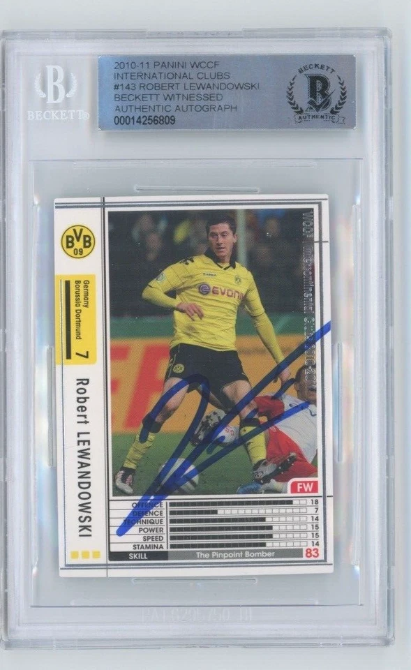 2010-11 Panini WCCF International Clubs #143 Robert Lewandowski Signed Beckett - Image 1 of 1