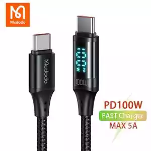 Mcdodo LED Digital Display 100W USB C to USB C Fast Charger Cable PD 5A Charging - Picture 1 of 12