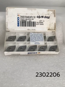 DNMG 432 MF2 CM New Full Package of 10 Seco Tungsten Carbide Inserts - Picture 1 of 6
