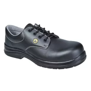 Portwest FC01 Compositelite ESD Geschnürt Sicherheitsschuh Schwarz 6.5 UK / 40 - Bild 1 von 3
