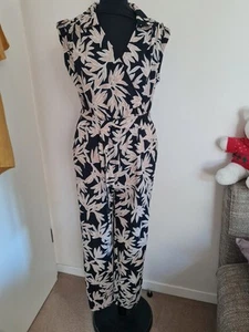 Comma Jumpsuit Gr 36 Schwarz beige - Top Zustand - Bild 1 von 3