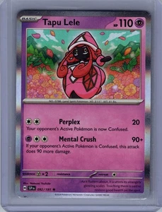 Pokemon Juego de Cartas Coleccionables Tapu Lele Holo Carta Rara 092/191 Surging Sparks - Imagen 1 de 2