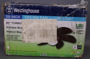 Westinghouse Turbo Swirl 30 in. Antique Brass Indoor Ceiling Fan - Picture 1 of 7