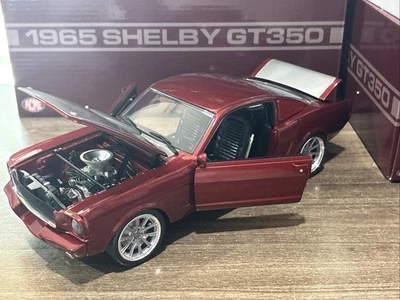 1965 SHELBY G.T. 350 RED / SILVER 1/18 ACME DIECAST CAR SUPER RARE 1/350 - Image 1 of 4