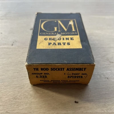 NOS GM 3713913 Tie Rod Socket Assembly – Genuine Steering Linkage 1949-54 Chevy - Image 1 of 4