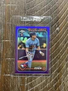 CAM EDEN RC 2024 Topps Chrome Update #/250 PURPLE Refractor Blue Jays NY Yankees - Picture 1 of 2