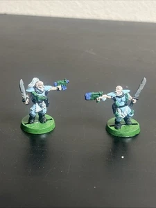 Warhammer 40k Classic METAL Space Marine Wolves Wolf Scouts OOP X2 Plasma - Picture 1 of 4