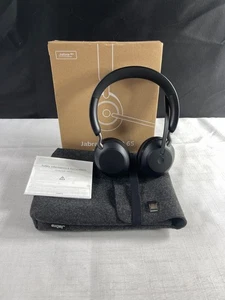 Jabra Evolve2 65 czarny UC stereo bezprzewodowy nauszny zestaw słuchawkowy Bluetooth - Zdjęcie 1 z 12