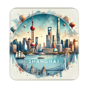 Shanghai, China Kühlschrankmagnet | Reise Souvenir Sammlerstück Geschenk - Bild 1 von 5