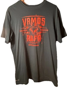 Nike Vamos Rafael Nadel Dri Fit Shrit Tennis Girocollo Verde Arancione Uomo L - Foto 1 di 7