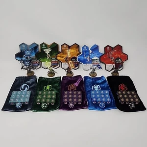 Heroscape Crest of the Valkyrie Complete Set: 5 Flag Bearers, Dice, Bags & Cards - Picture 1 of 22