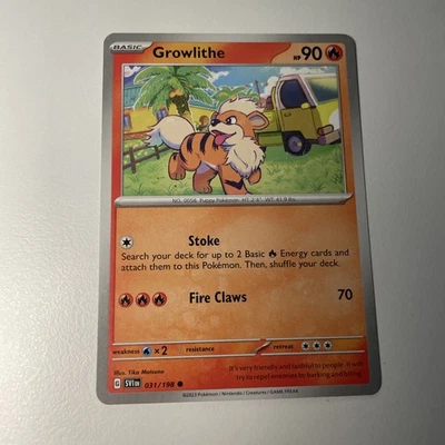 Growlithe - 031/198 - Common - SV01: Scarlet & Violet Base Set - Regular - NM - Image 1 of 2