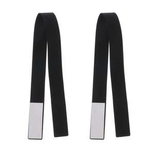 Phone Grip Strap Portable Wrist Strap Silicone Elastic Cord Black 2Pcs - Zdjęcie 1 z 5
