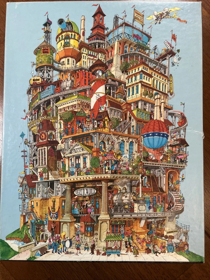 Vintage 1977 Verticalville 500 Piece Springbok Hallmark Puzzle 18" x 23.5" - Image 1 of 4