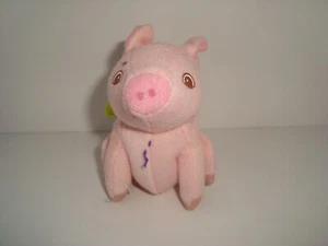 Wendy's Kids Meal Toy Charlotte's Web Pig Wilbur Plush W/ plastic clip brown eye - Imagen 1 de 5