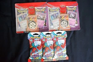 2 Pokémon TCG- REVAVROOM/ARMAROUGE/HOUNDSTONE Foil Cards w/2 Booster Packs&Coin - Picture 1 of 3