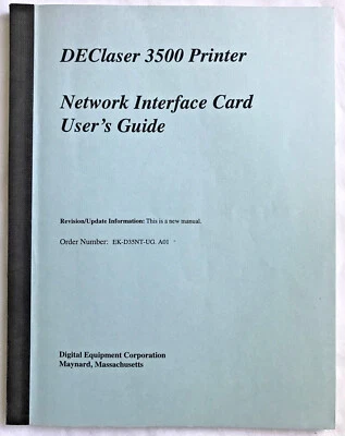 DEC / Digital Equipment - DEClaser 3500 - Network Interface Card User's Guide - Image 1 of 4