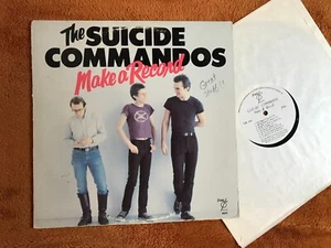 Make a Record The Suicide Commandos 1978 Vinyl Blank Records 1st Pr Punk PROMO! - Foto 1 di 3